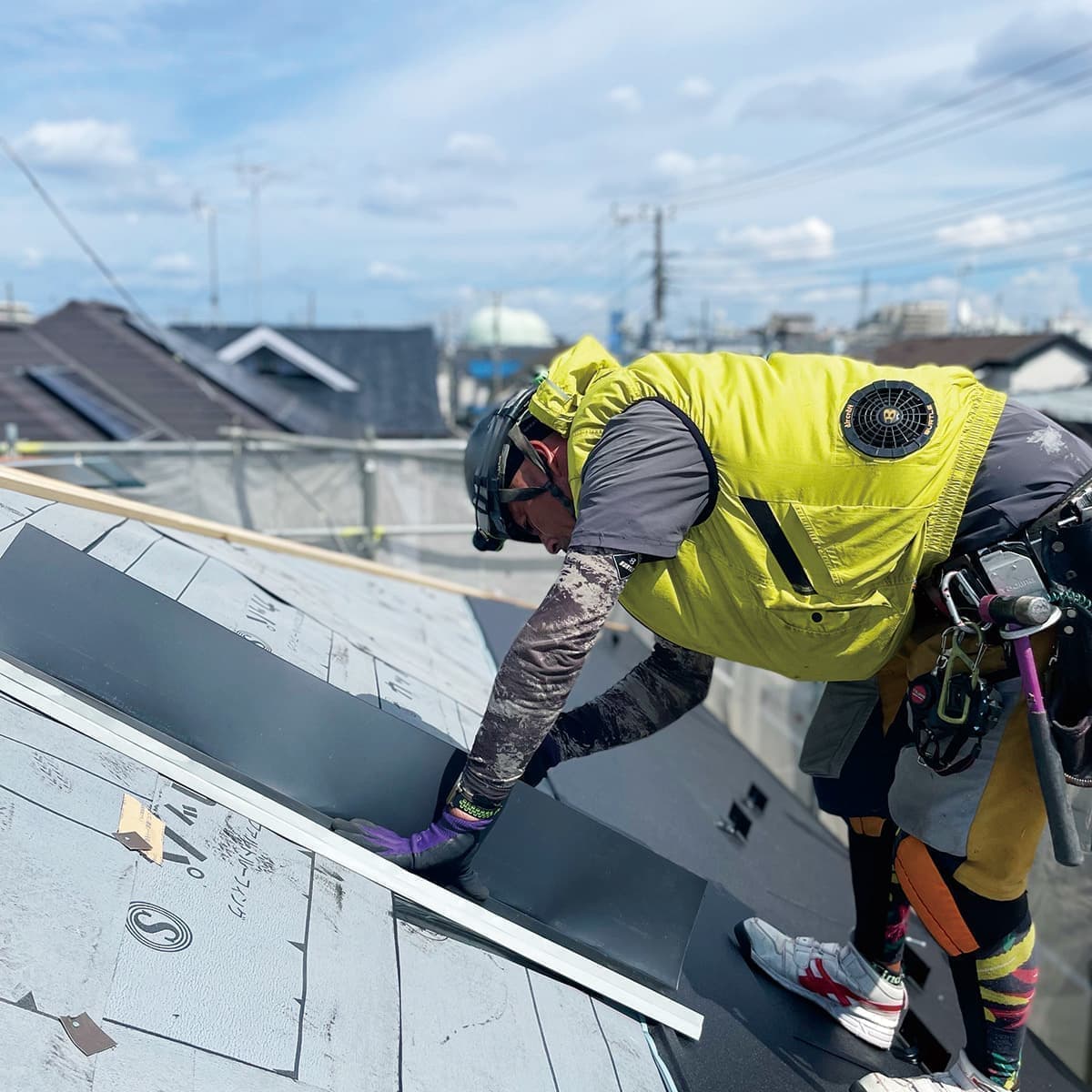 小平市ペイントプラス屋根職人上貼り工法